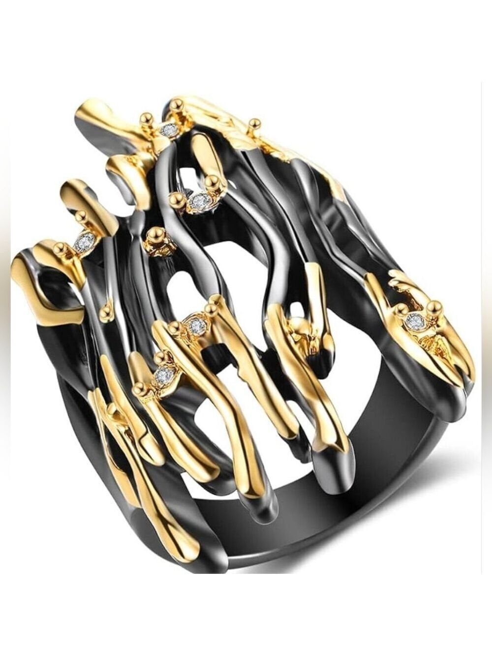 Branch Shape Statement Ring
